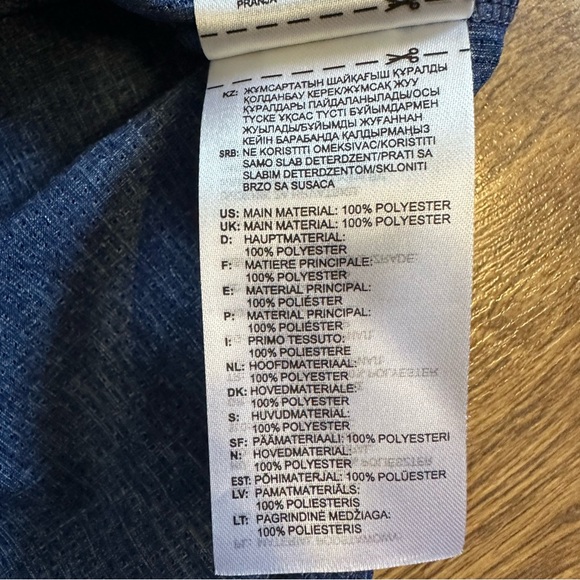 Adidas Adicross Navy Casual Button Down Shirt - Picture 7 of 7